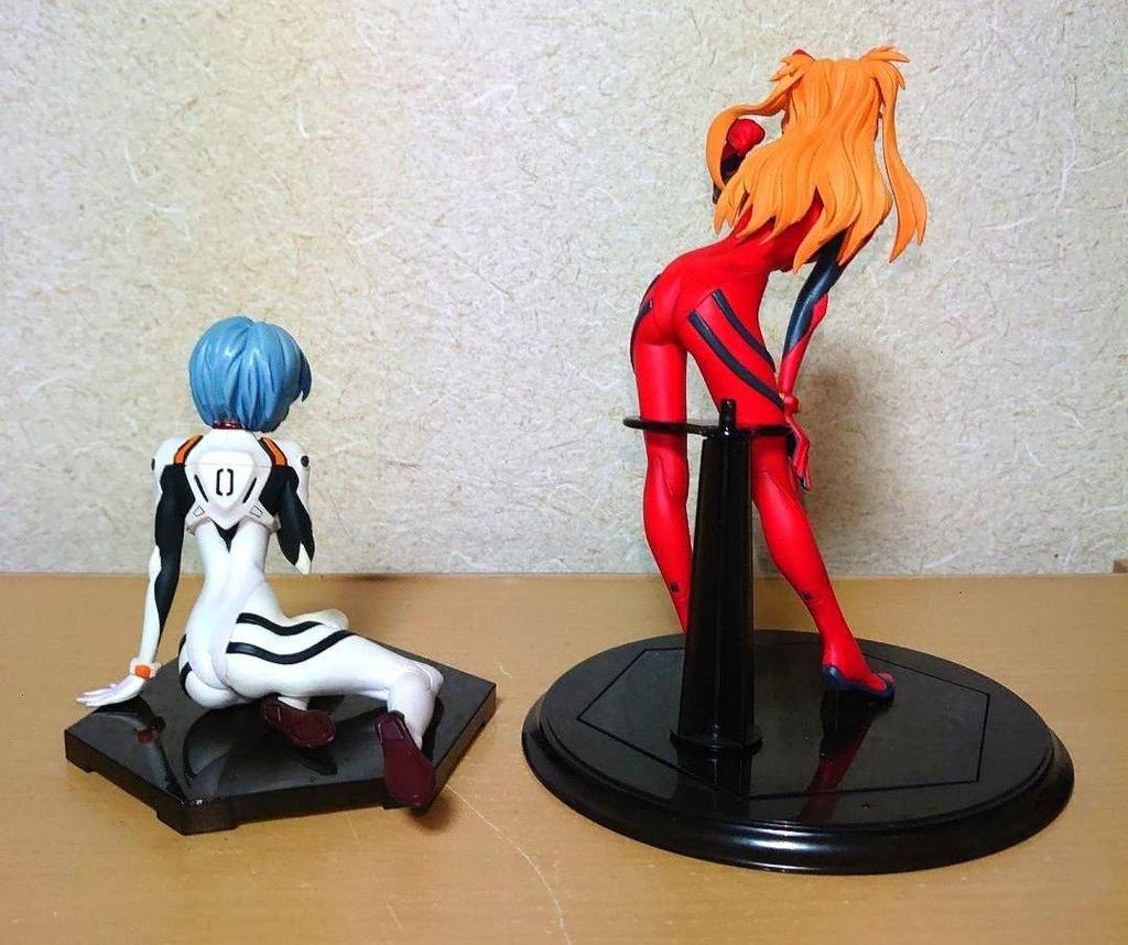 [USED] Evangelion Emotion Style Rei Ayanami Asuka Figure