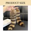 Long Tail Keychain for Key Holder Plush Tail Charm Key Holder Keyring Pendant Decorations Purse Bag Charm