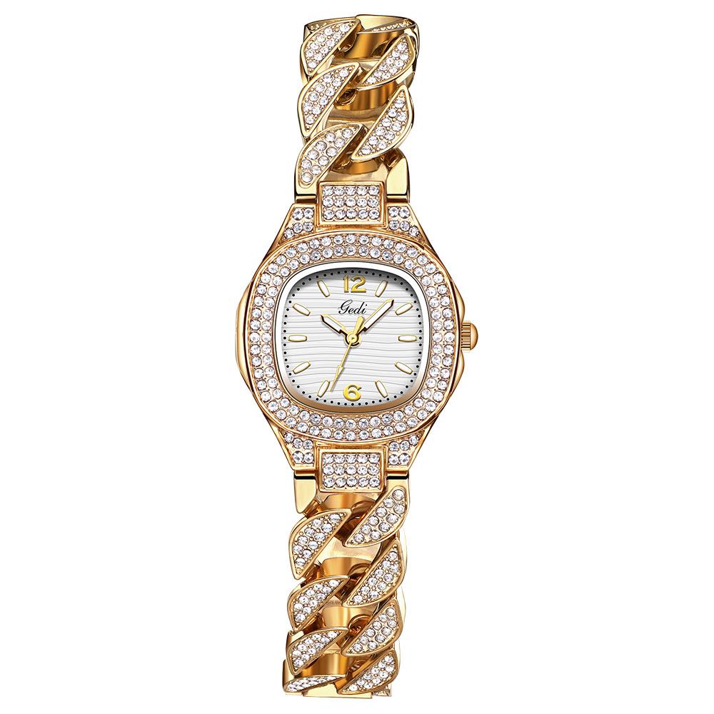 

Light Luxury Exquisite Full Diamond Bracelet Watch Women S Fashion Trend Shining Gypsy Star Personalized Quartz Watch