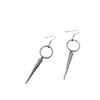 Trendy Punk Hip-Hop Rivet Earrings - Stainless Steel Gothic Street Style Jewelry