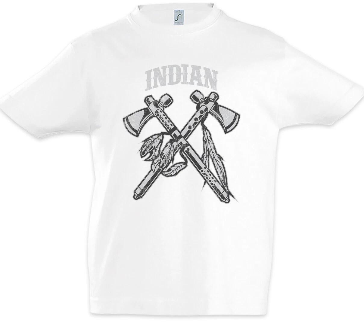 Indian Tomahawks Kids Boys kids boys T-Shirt American Tomahawk Indian Axe Chief 150