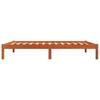 Vidaxl Bed Frame Without Mattress, Waxed Brown, 90X200 Cm, Solid Pine