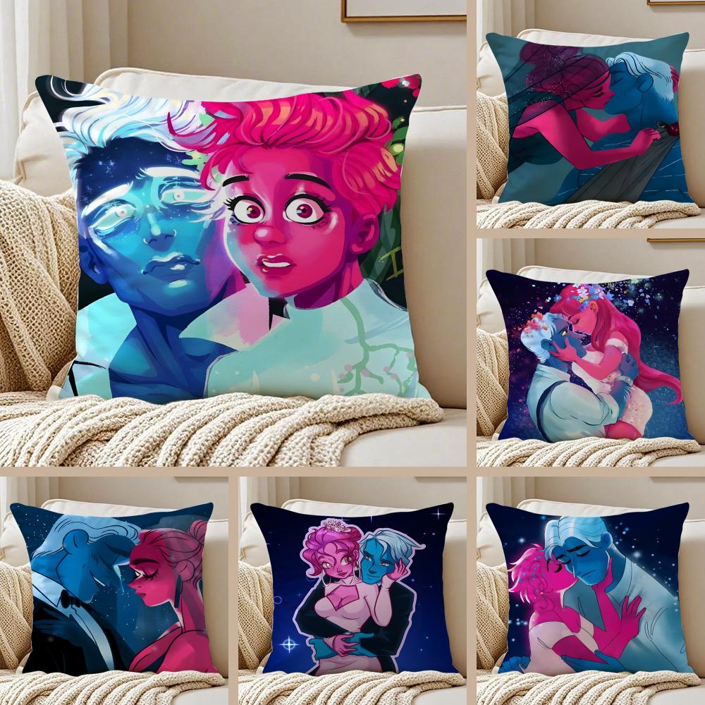 Mythic Romantic Manga LLore OOlympuse Cushion Cover Pillowcase Antidustmite living Room Sofa Decor Cushion Room