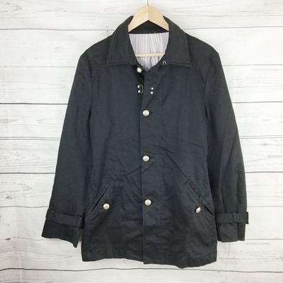 PPFM Double Collar Stand Collar Short Coat Cotton Blouson Outer Men M Black(USED)