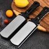 Double Sided Knife Sharpener Kitchen Diamond Grits Sharpener Easily Use