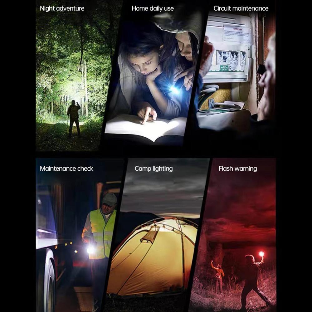 100 Speed High-speed Handheld Electric Fan with Flashlight USB Mini Portable Charging Small Fan Desktop Small Electric Fan