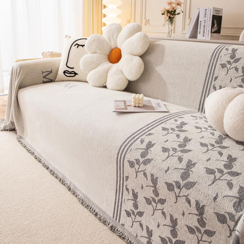 Light Luxury High-Grade Sofa Cover Cloth Four Seasons Universal Sofa Towel Anti-Scratching Cover Full Covered Sofa Cover