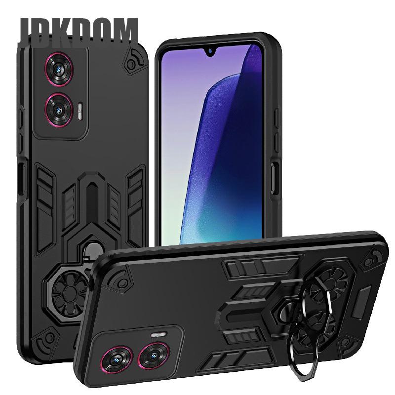 

Ударопрочный чехол-кольцо-подставка JDKDOM для Motorola Edge 60 Pro / Чехол для Motorola Edge 60 Fusion 60 Stylus Motorola Edge 60 Pro чёрный