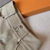 Khaki High-waist Slim Hip-covering Denim Shorts for Hot Girls Summer New Lazy Straight Casual Wide-leg Pants
