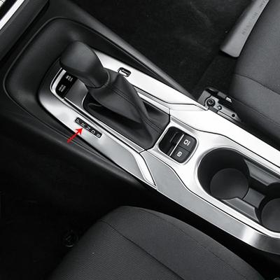 For Toyota Corolla     23 Front Water Cup Holder Gear Shift Panel Cover Trims Decoration Sticker Car Accessories