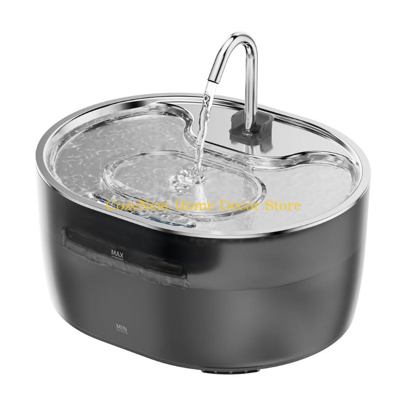 92MF Автоматическая поилка для домашних животных с носиками из нержавеющей стали, поилка большой емкости