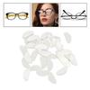 20 Pairs Silicone Eyeglass Nose Pads D Shaped Slip Resistant Adhesive Nose Cushions for All Types Glasses