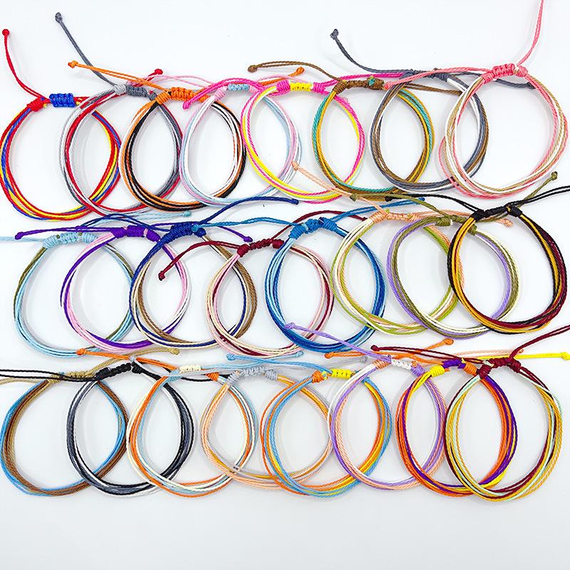 Fil Ciré Taïwanais Multicolore Bracelet d'Amitié