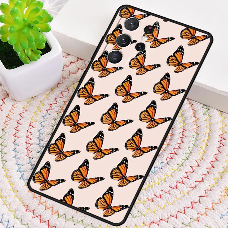 Cute Aesthetic Butterfly Phone Case for Samsung Galaxy note 10 pro S26 Ultra S23 S24 FE S25 S21 S22 PLUS shockproof Cove