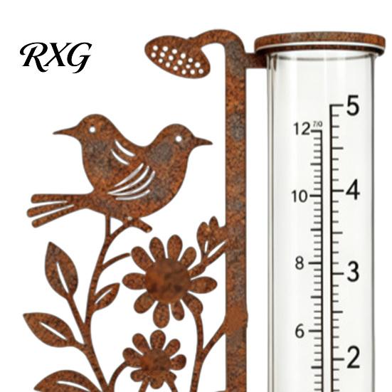 Präziser Outdoor-Regensensor Regenmesser für den Außenbereich, 7,8 Zoll Messgeräte zur Niederschlagsmessung, Frostsicher Einfache Einrichtung Messgerät, Vintage