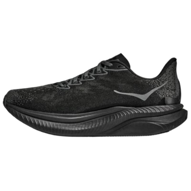 HOKA ONE ONE MACH 6 Abrasion Resistant, Breathable, Lightweight Running Shoes Men's Black Sneakers 1147790-BCKT