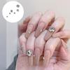 5Pcs 3D Shiny Nail Rhinestones Luxury Crystal Diamonds Classic Piles Of Diamonds Nail Art Decorations Diy Manicure Ornaments