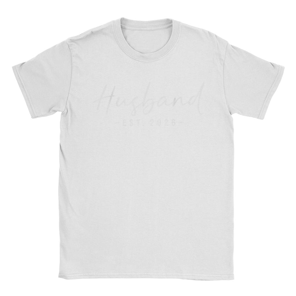 Husband 2026 Future Groom Engaged Wedding Unisexs T Shirts Amazing Tees Short Sleeve Round Neck TShirts Cotton 6XL Clothing