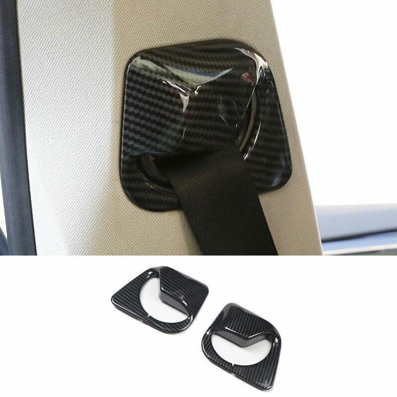 For BMW X3 G01 X4 G02 2018- ABS Carbon Fiber Seat Belt Adjustment Cover Trim