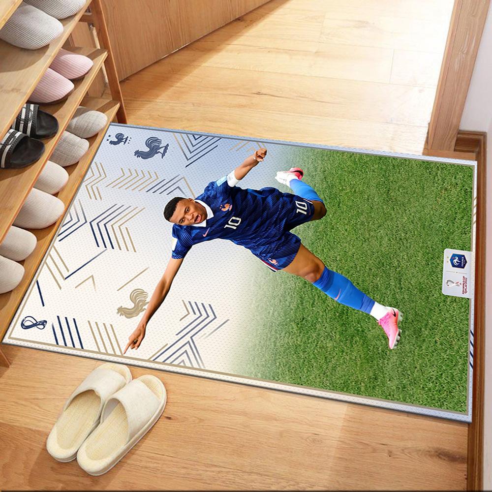 Mbappe 144 Area Rug Design for Entryway Decorate room Dormitory Foyer Antislip Carpet Decorate Offices Gift for Festivals