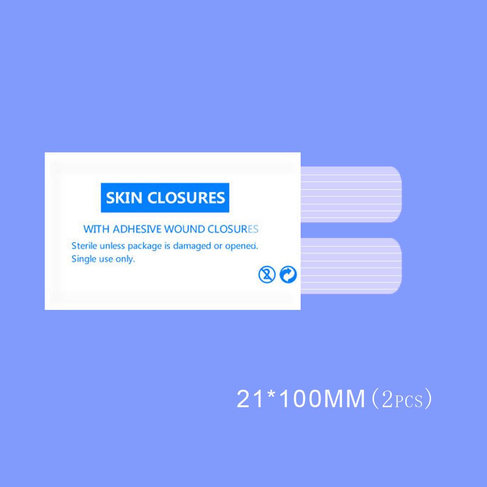 1 комплект 5 размеров Бесшовная медицинская лента Хирургия Послеродовая Кожа Рана Полоска Натягивающаяся Плотная Защита от скорости Безопасная Косметическая лента 21*100mm(2pcs)