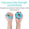 Silica Gel Hand Grip Ring Men and Women Gym Fitness Finger Heavy Exerciser Ball Strength Muscle Recovery Gripper Trainer