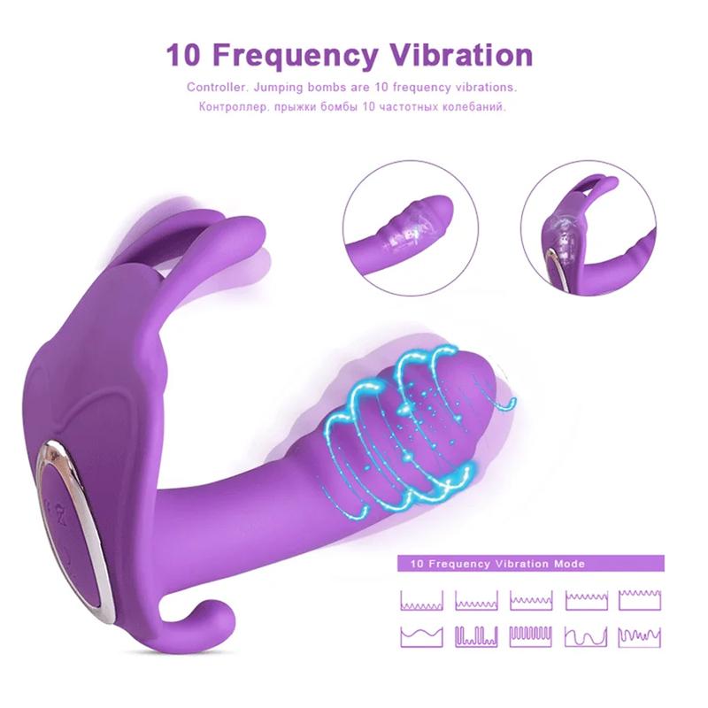 Remote Control Rabbit Vibrator Wearable Panties Dildo Vibration Massage Clit Stimulator Female Masturbation Sex Toy for Women