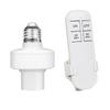 E26 E27 Wireless Remote Control Bulb Base With Timer Led Smart Light Socket For Home Use