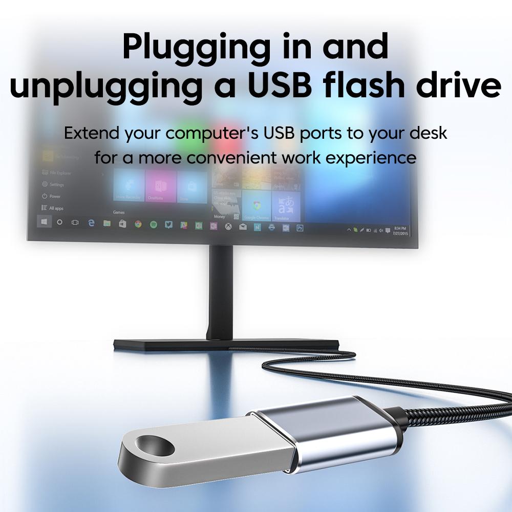 Xiaomi USB2.0 Extension Cable Mouse U Disk Computer Keyboard Male to Female Connection Extended Data Transfer Cable