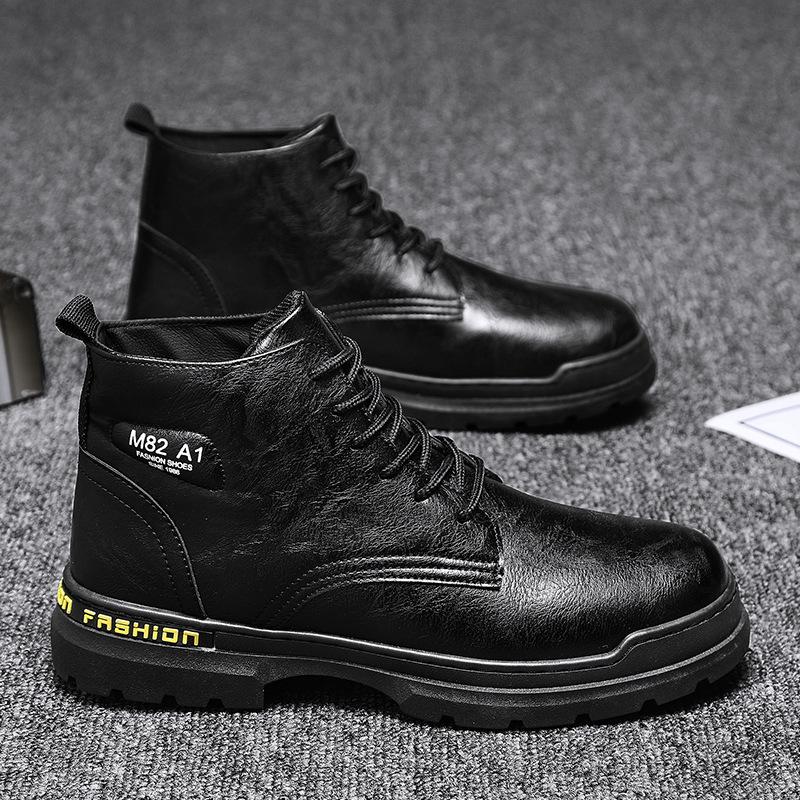 Shoes Autumn British Martin Boots Autumn 22 New High Top Boots Casual Mid Top Leather Boots 39