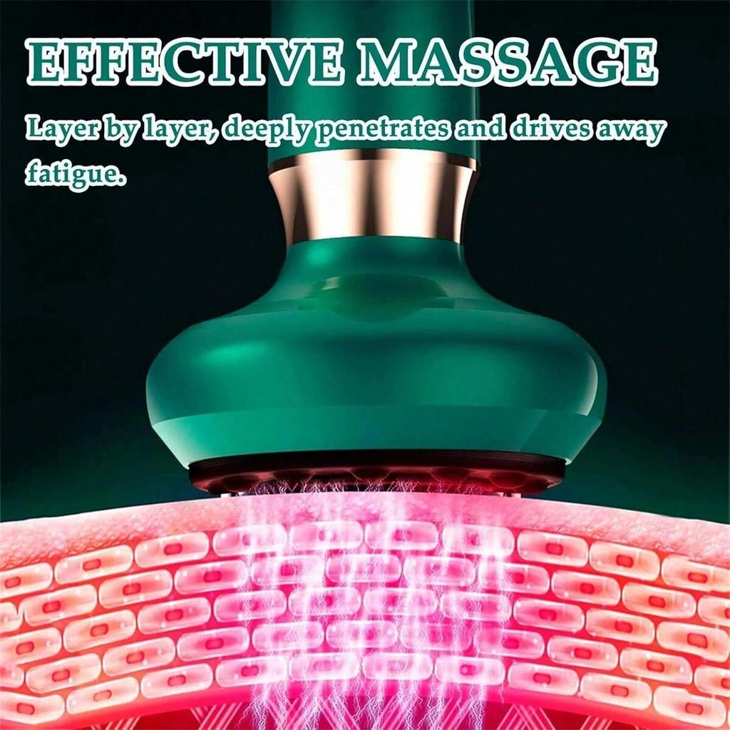 Electric Suction Cup Massage Machine, Heated And Rechargeable Back Massager,Suction Cup Massager With 6-Speed Adjustable Suction