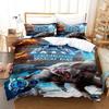 3D Tisk Hra ARK Genesis Sezóna Ložní souprava Jednolůžko Dvojlůžko Plná Velikost Queen King Ložní souprava Pokoj pro teenagery Sada prostěradel Domácí textil