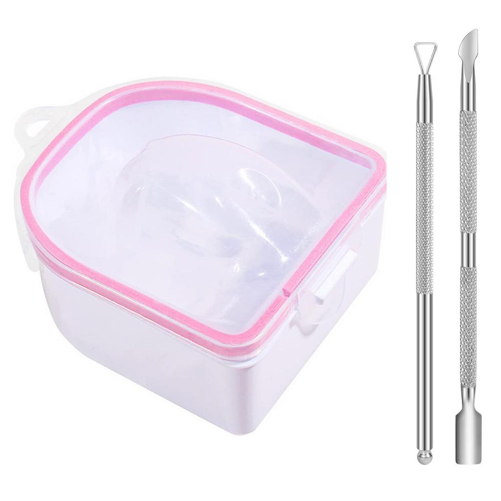 Nail Soaking Bowl Gel Nail Polish Remover Kit Manicure Bowl for Hand Dip Powder Remover Tools Nail Soak Off Bowl Set