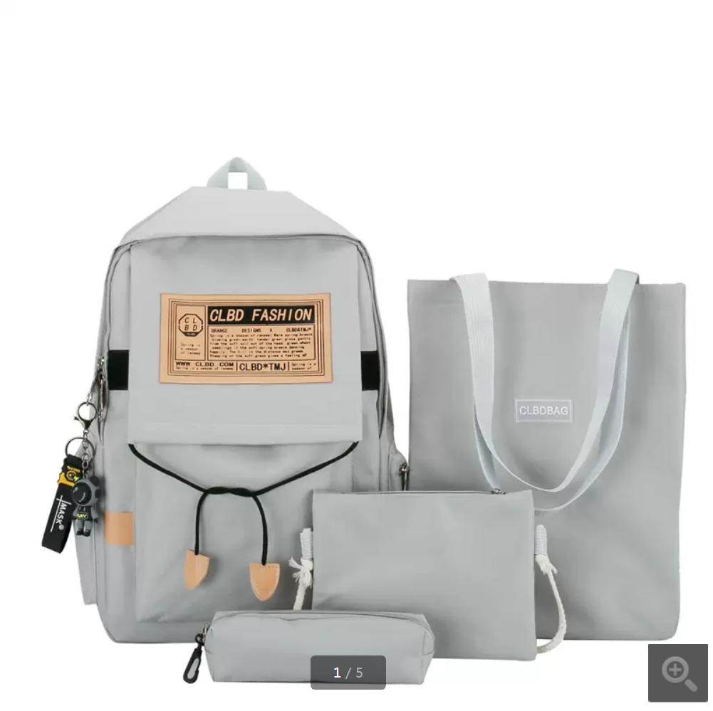 Primary School Students' Backpacks for Grades 4-5-6 Girls' Junior High School Tutoring Canvas Backpacks Middle School Students' Backpacks