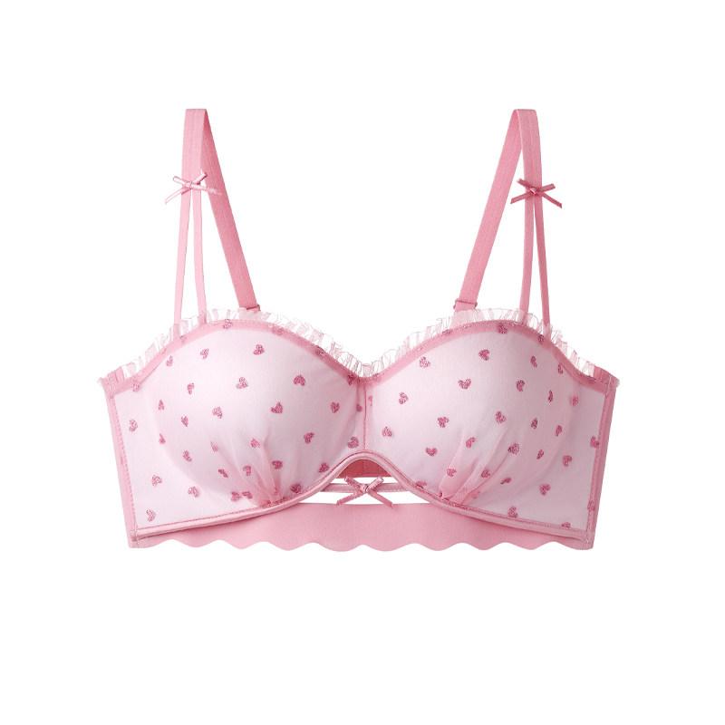 Girl Spring and Summer Pure Desire Sweet Sexy Lace Small Love Gather To Collect Pair of Milk Underwear