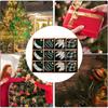 Glitter Christmas Balls 12pcs Decorative Shatterproof Ball For Christmas Tree Retro Christmas Tree Ball With Glitter For Holiday