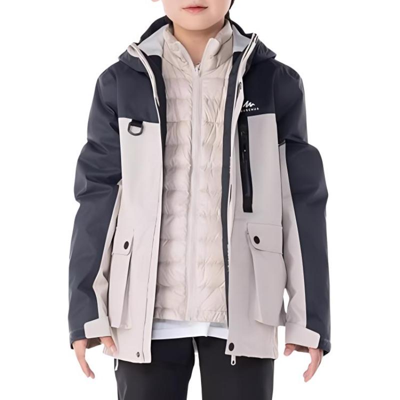 DECATHLON Comfortable Warm Casual Long Sleeve Jacket Milk Tea Coffee Teen