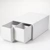MUJI Polypropylene Small Item Storage Case Large 2 Drawers White Gray 83831929