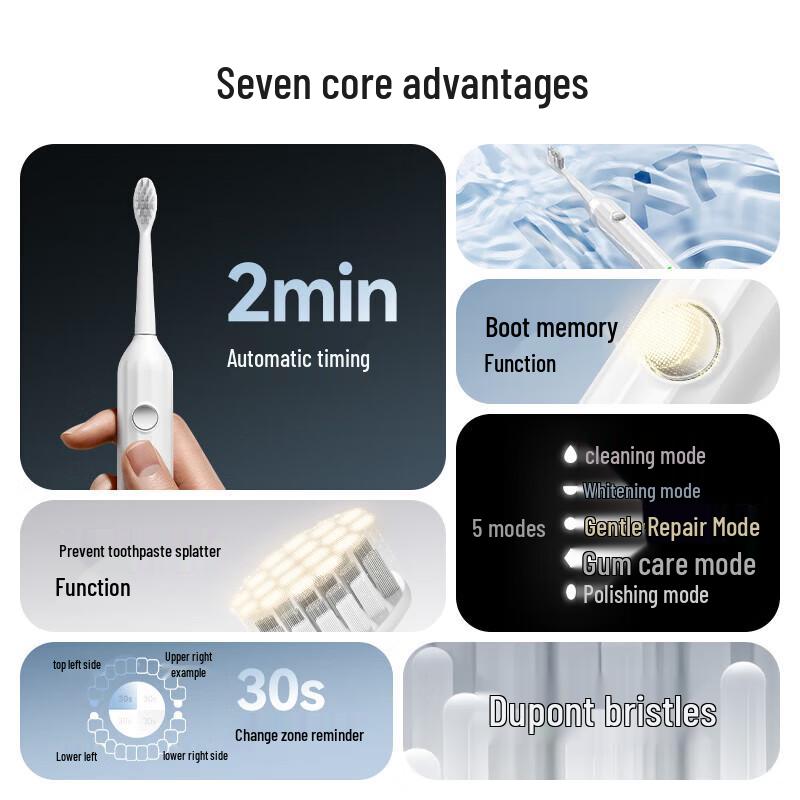 WoLe AT5-PRO Sonic Electric Toothbrush