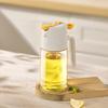Glass Oil Sprayer Bottle for Kitchen 2-in-1 Spray & Pour Oil Dispenser Non-Drip Nozzle Atomizing Oil Sprayer with Anti-Clog Filter