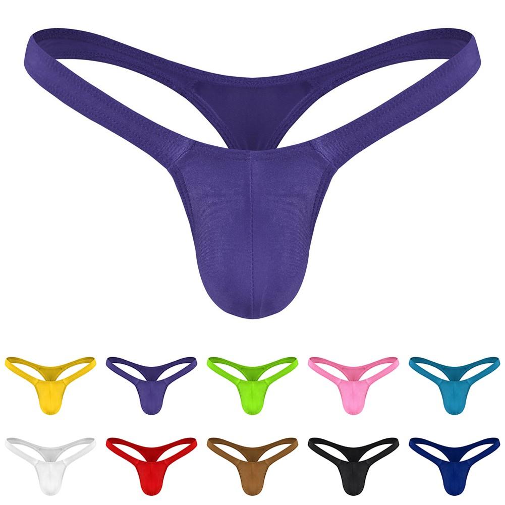 Low-rise Mens Underwear Polyester Slimming Soft Solid