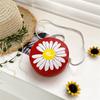 Daisy Round Fashion Kids Shoulder Bag Super Cute Girl Crossbody Bag Daily Style