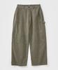 TAKEASY Damaged Painted Carpenter Pants (Deep Olive)