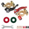 2 Pair Quick Disconnect Auto Cables Connectors Car Battery Bornes Main Cable Post Clamp Terminal Screw Connection For Car Truck