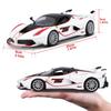 Bburago 1/24 Scale Ferrari FXX K #75 White / Diecast Model Car, Finished Model, 18-26301 (#75)