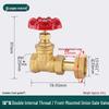 All-Copper 1-Inch Telescopic Gate Valve: Double Internal Thread, Thickened Design for Pre-Meter Use