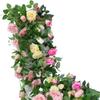 Artificial Rattan Rose Vine for Ceiling & Wall Decor - Wedding & Pipe Covering