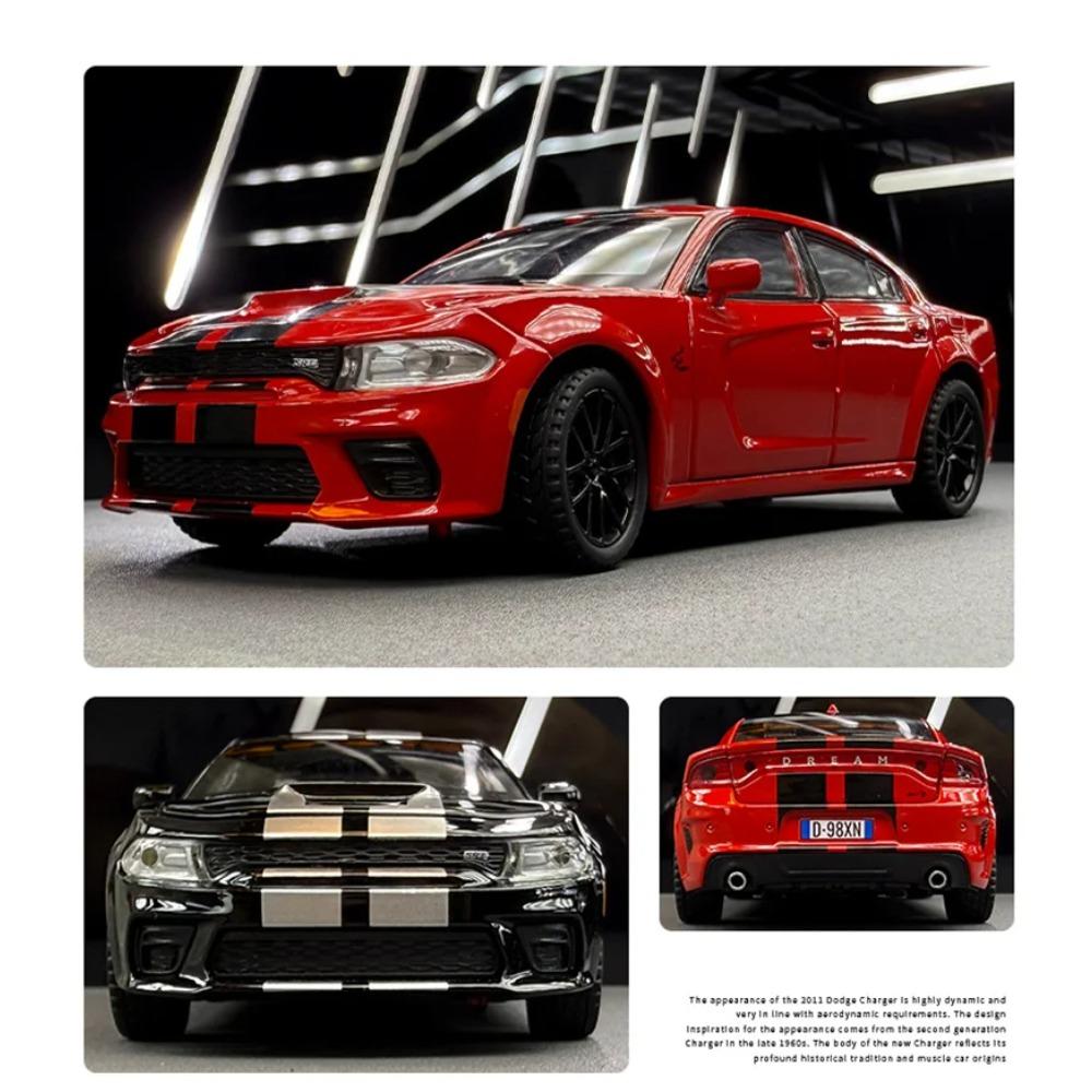 1/32 DODGE Charger SRT Hellcat Legierung Sportwagen Modell Diecast Spielzeug Muscle Vehicles Automodell Simulation Ton und Licht Kindergeschenk
