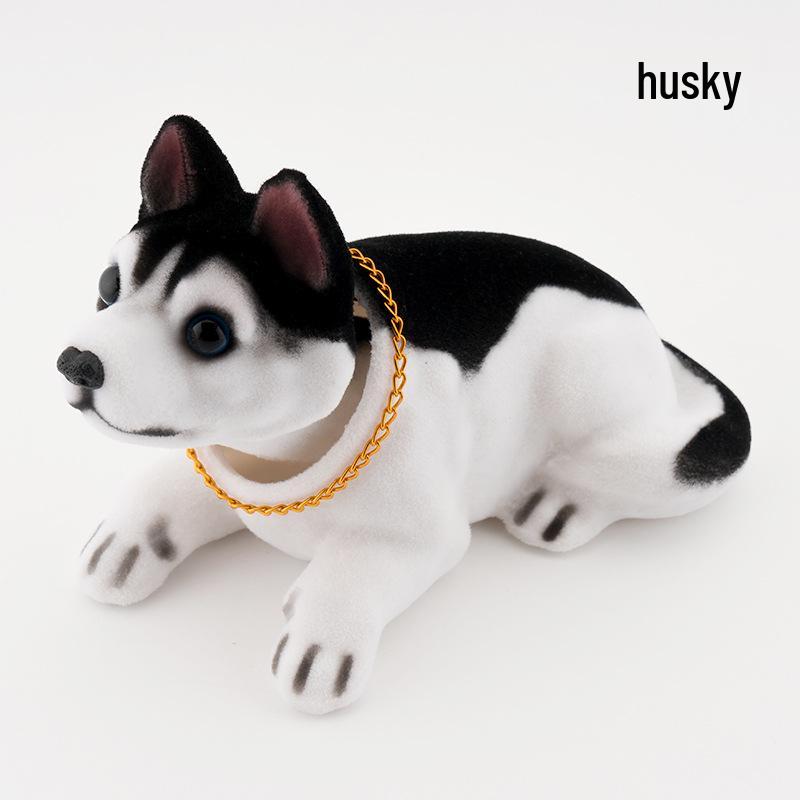 Resin Shaking Head Dog Figurine Car Ornament