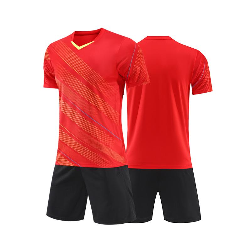 Short-sleeved Football Jersey Set Spot Football Training Jersey Adult Children Same Football Jersey Men's